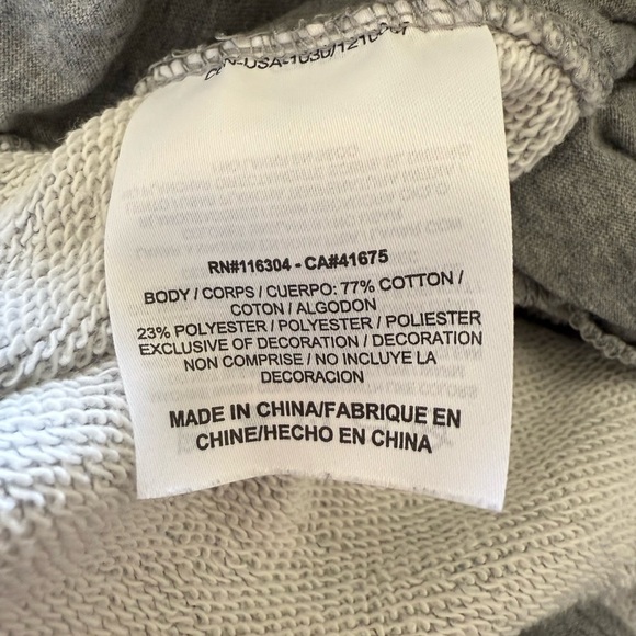 Converse Joggers in Grey with Side Pockets in Size Large - Picture 6 of 7